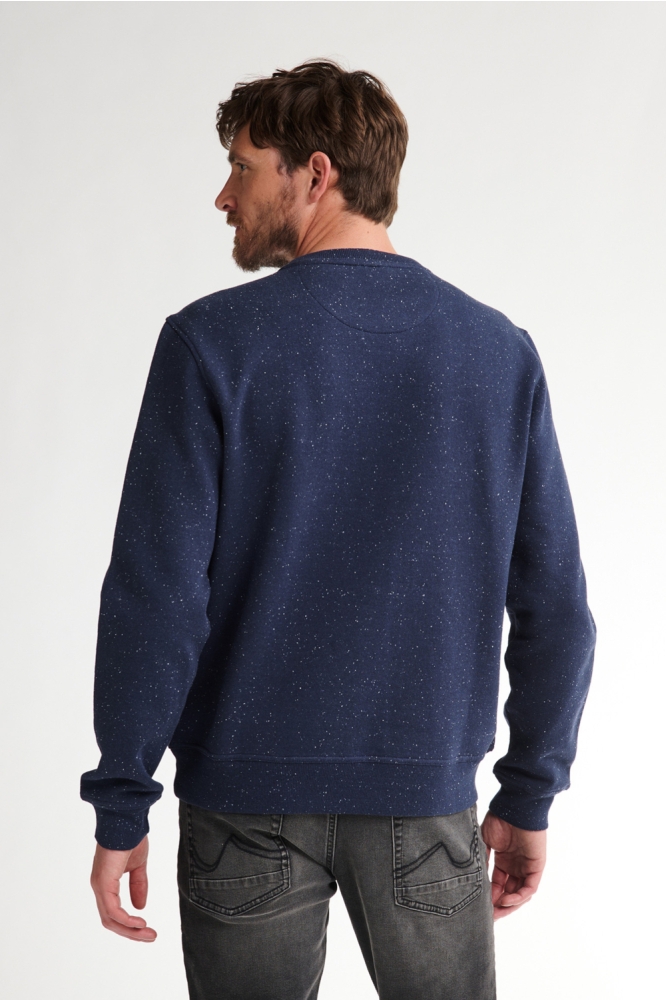 SWEATER ROUNDNECK MELANGE M 3050 SWR346 5090 Deep Capri